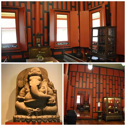 Bagian Dalam Red House dan Patung Ganesha di Bagian Java Art