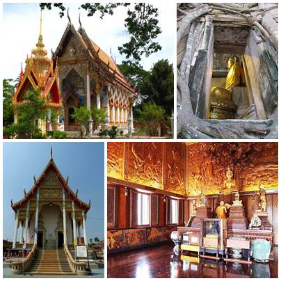 Wat Bang Kung (atas) dan Wat Bangkae Noi (bawah)