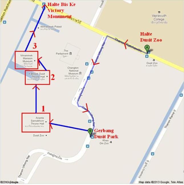 Peta Jalan Kaki Dari Dusit Zoo-crop