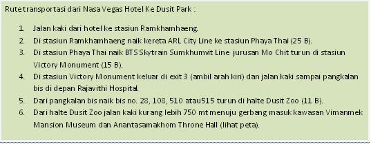 Rute ke Dusit Park