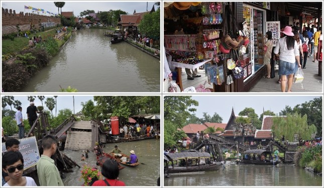 Bagian Dalam Ayutthaya Floating Market dan Jembatan Yang Patah