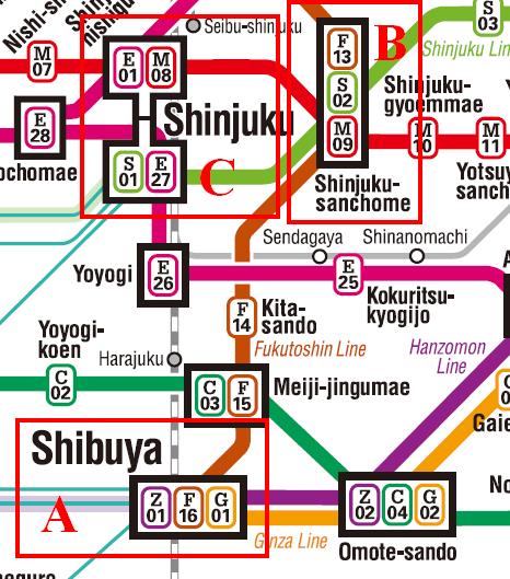 Peta Kereta Dari Stasiun Shibuya Ke Stasiun Shinjuku