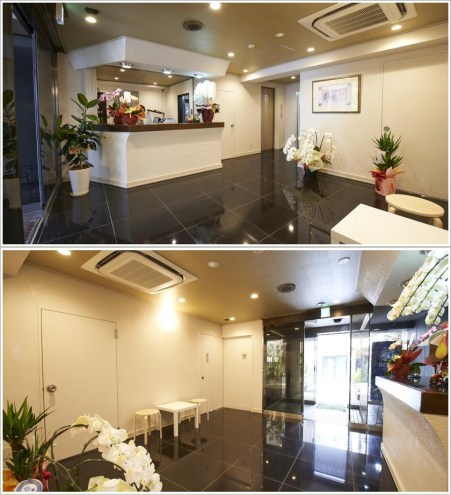 Meja Resepsionis dan Meja Penyimpanan Backpack