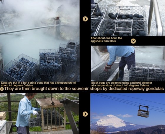 Proses Pembuatan Kuro Tamago (By : owakudani.com)