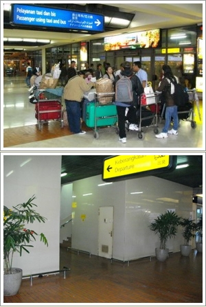 Penunjuk Jalan Menuju Halte Shuttle Bus di Terminal 2 (Foto Oleh : Chris Mau Kemana)