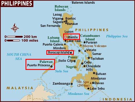 Peta Filipina (Sumber : Lonely Planet)