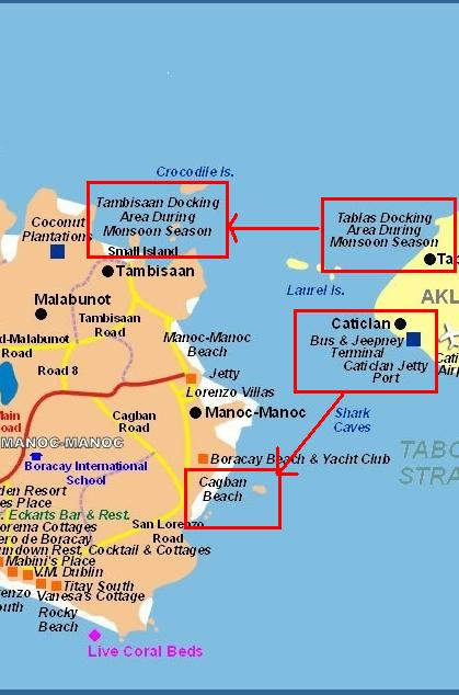 Dua Pangkalan Ferry antara Caticlan - Boracay