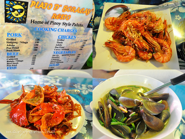 Cooking Charge di Plato D'Boracay dan masakannya (Photo By marxtermind.com)