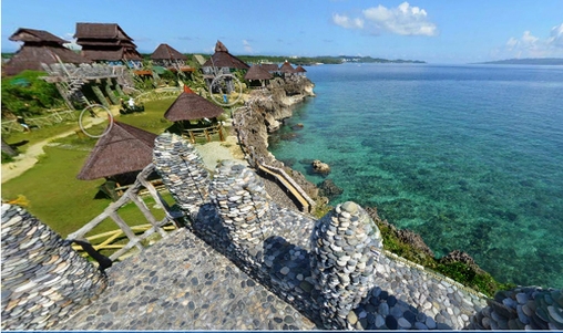 Kalau cuaca cerah kira-kira pemandangannya seperti ini