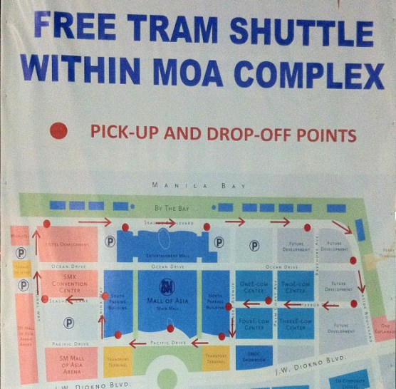 Peta MOA Tram Shuttle