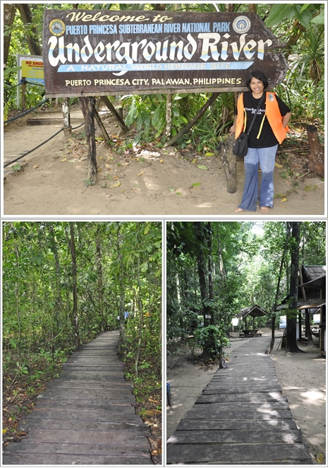 Jalan menuju Underground River