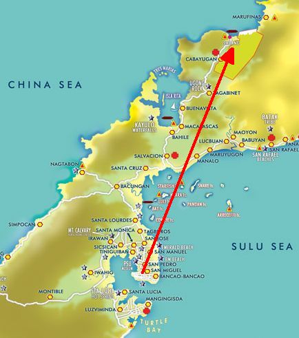 Peta Puerto Princessa ke Underground River