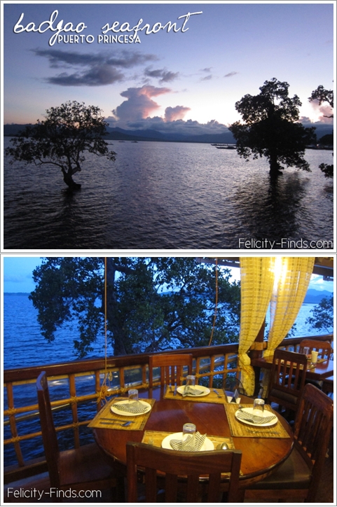 Pemandangan dari Badjao Seafront Restoran di waktu senja (Photo By : felicityfinds.wordpress.com)