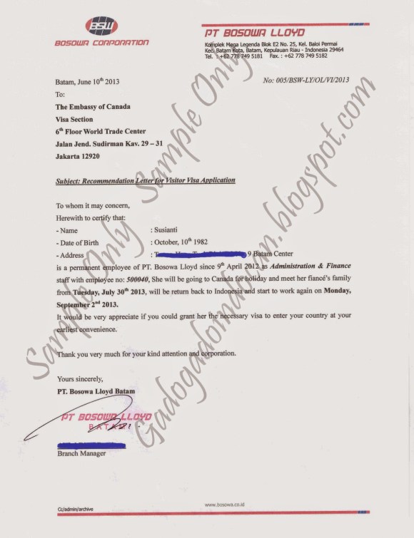 Contoh Surat Keterangan Kerja (Photo By : Susy Fierce http://gadogadoindocan.blogspot.com)