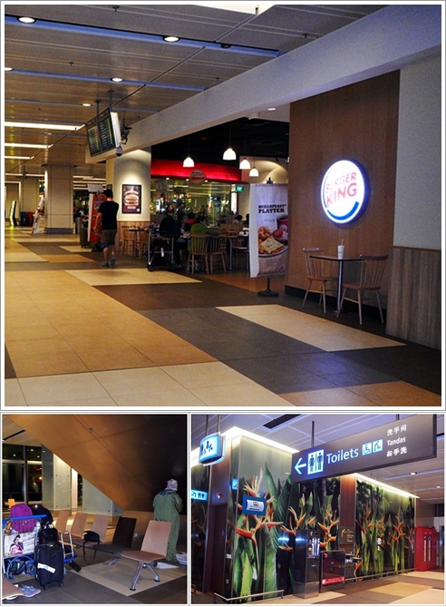 Tempat kami menginap di dekat restoran Burger King Terminal 1 Changi Airport