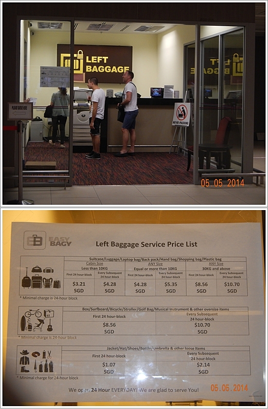 Tempat Left Baggage dan Tarifnya