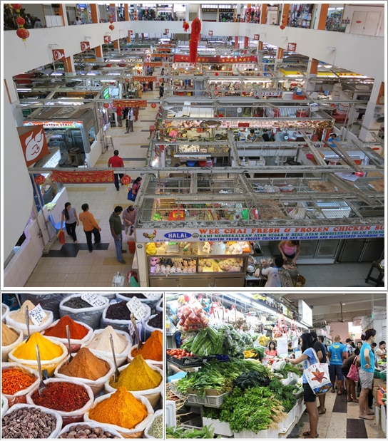 Bagian Dalam Wet Market Tekka Centre