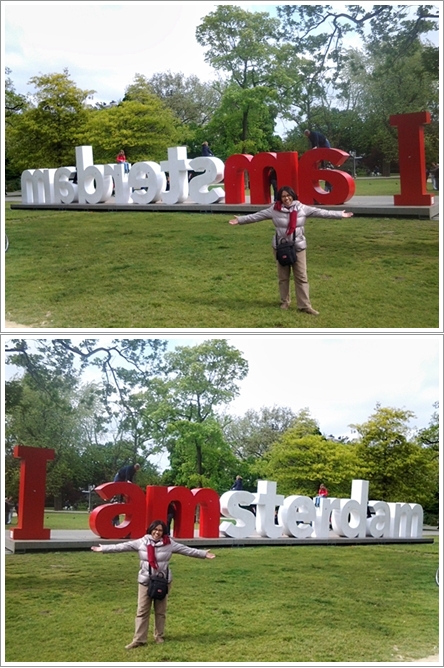 Foto asli (atas), foto setelah diflip (bawah)