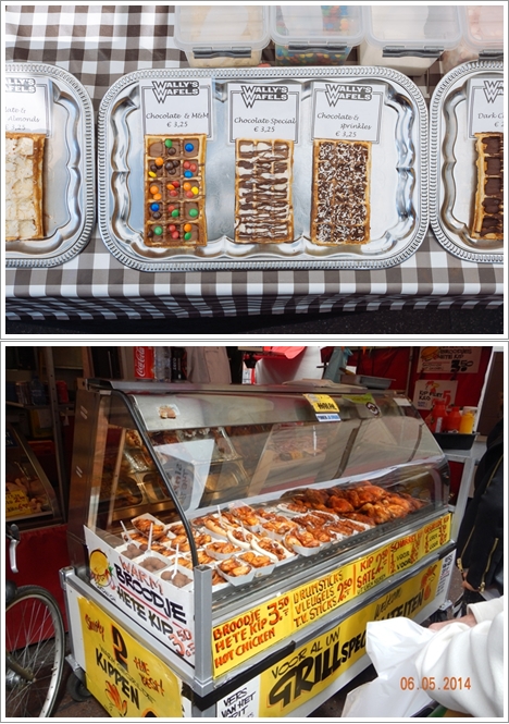 Waffle (atas), Ayam Goreng Halal (bawah)