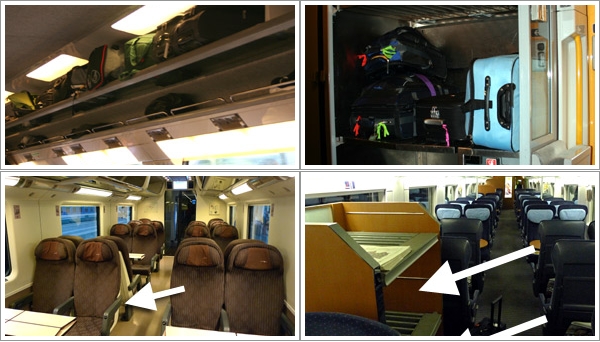 Tempat penyimpanan bagasi dalam kereta