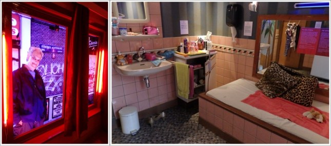 Replika kamar di RLD (kiri) dan bagaimana rasanya dipandangi oleh pengunjung (kanan) Photo by : http://rachelheller.org