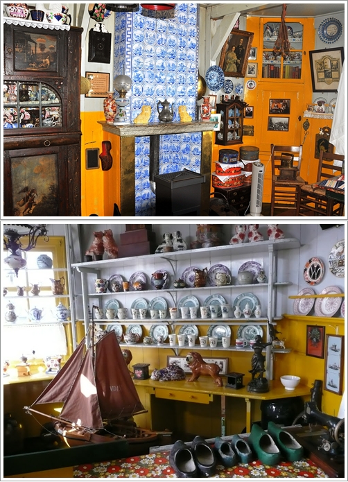 Sudut Perapian (atas), Sudut Barang-Barang Keramik (Bawah)