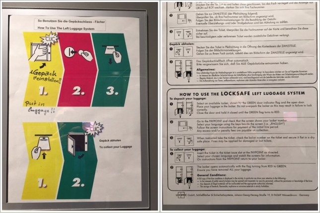 Petunjuk penyimpanan dan pengambilan barang di loker