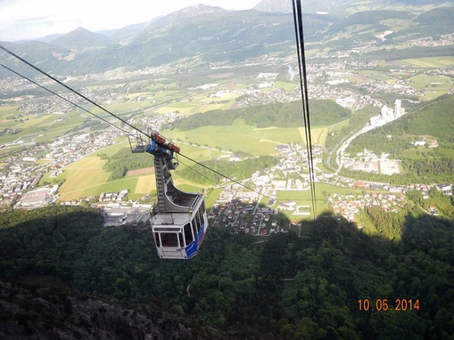 Perjalanan dengan Cable Car Mt. Untersberg