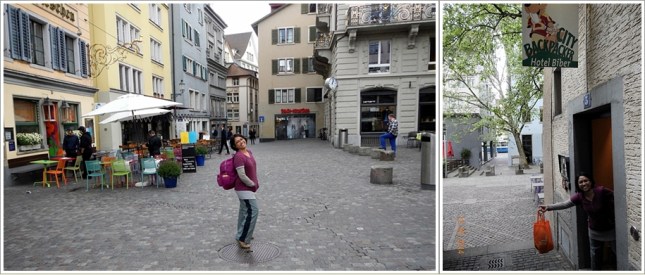 Jalan menuju hostel dan bagian depannya 