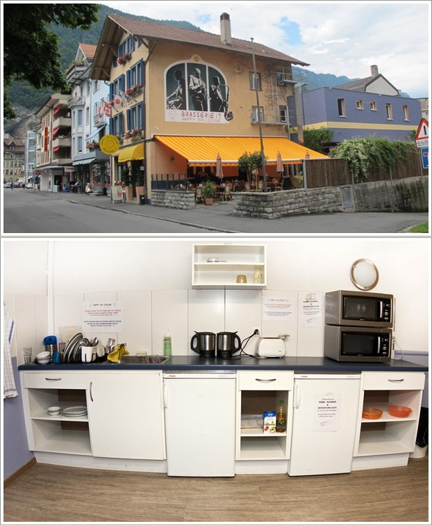 Bagian Depan dan Dapur Happy Lodge Inn Interlaken