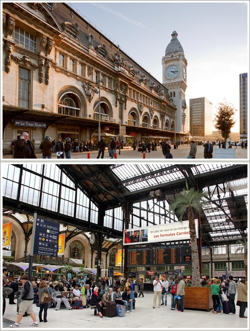 Bagian luar dan dalam Gare de Lyon